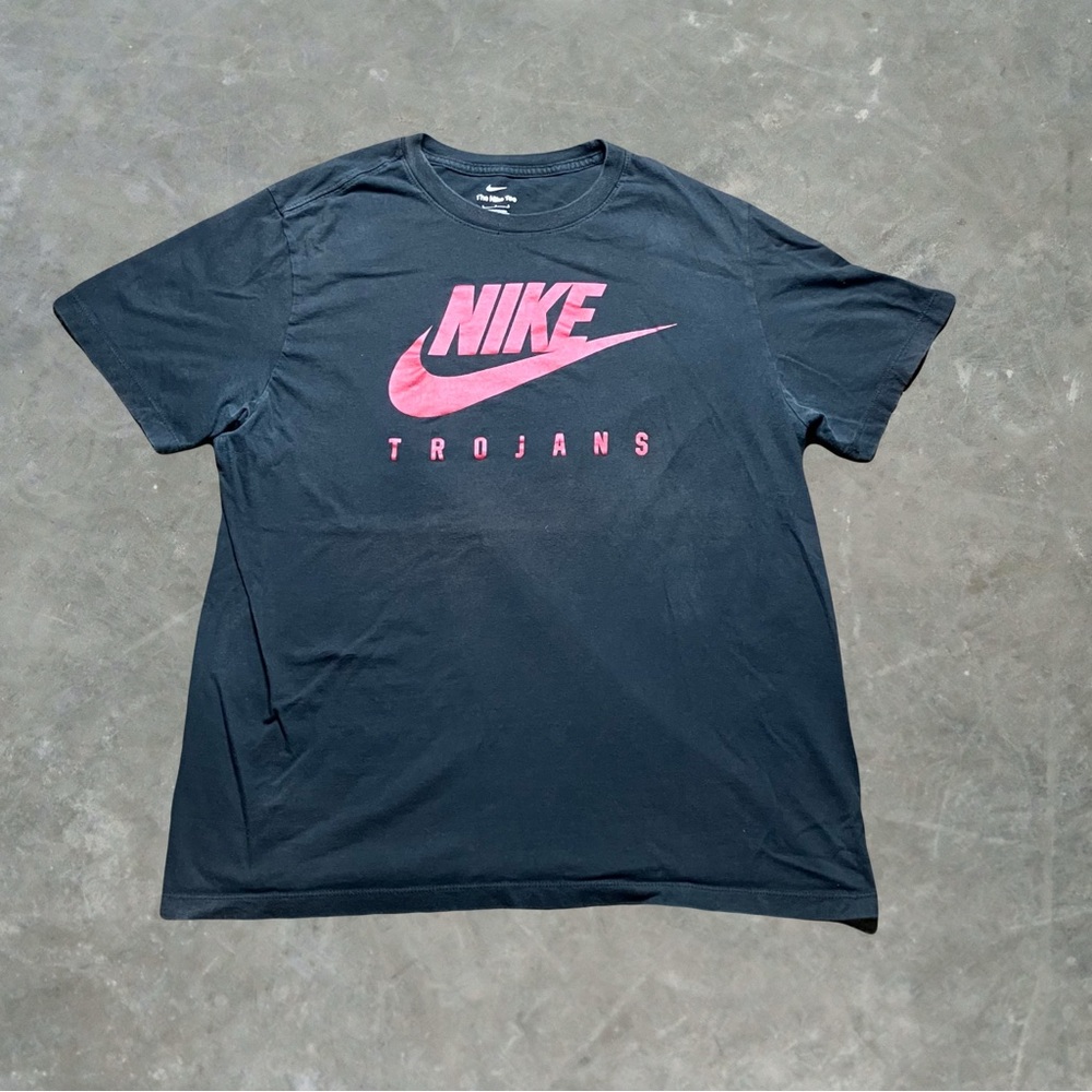 ☀️ Nike USC Trojans College Football Graphic Tee Mens Size Large Black/Red